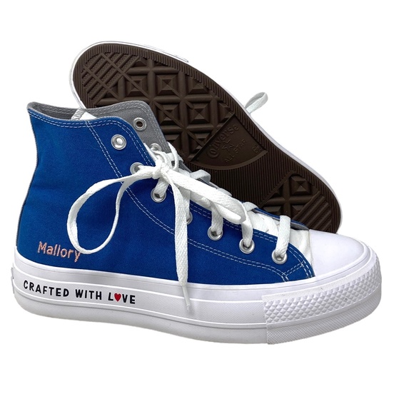 Converse Ctas Lift Platform Shoes Hi Canvas Black Gray Women Custom 171209C-WBGW - Picture 7 of 10